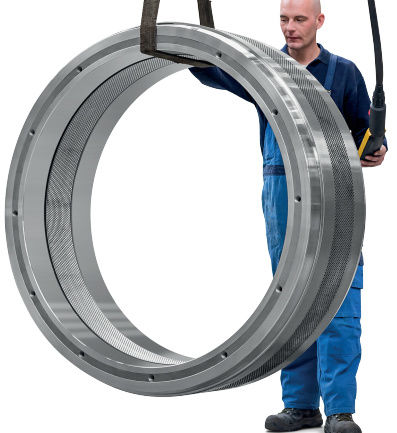 L'acier inoxydable X46Cr13/4Cr13 moteur à anneau pour la machine à granulés Matador M5 avec une longue durée de vie