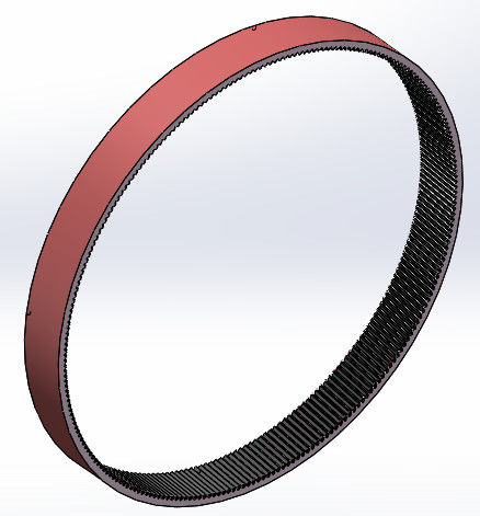 Buhler AJFL130C Nhẫn Gear hiệu quả cao hướng dẫn Đồng minh Nhẫn răng với răng nghiêng cho máy bột siêu mịn